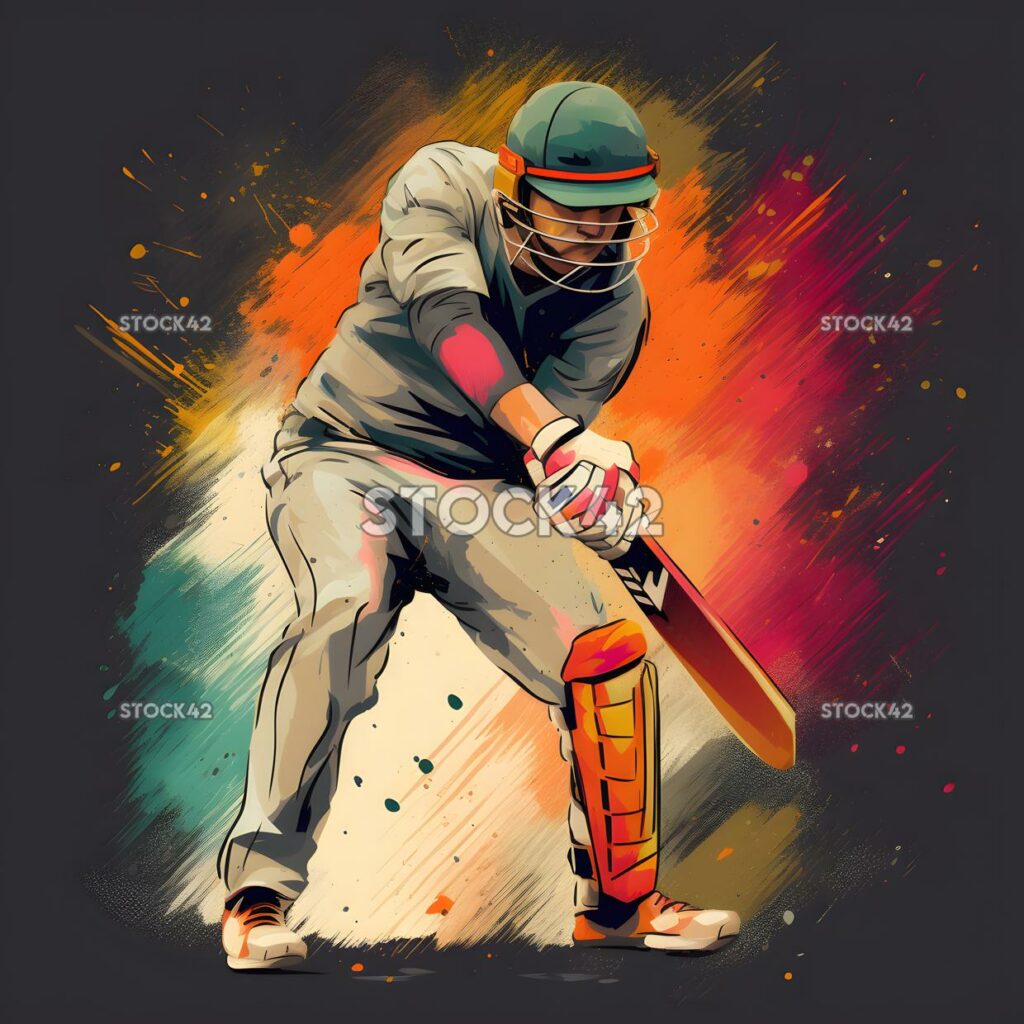 A batsman playing a late cut colors two