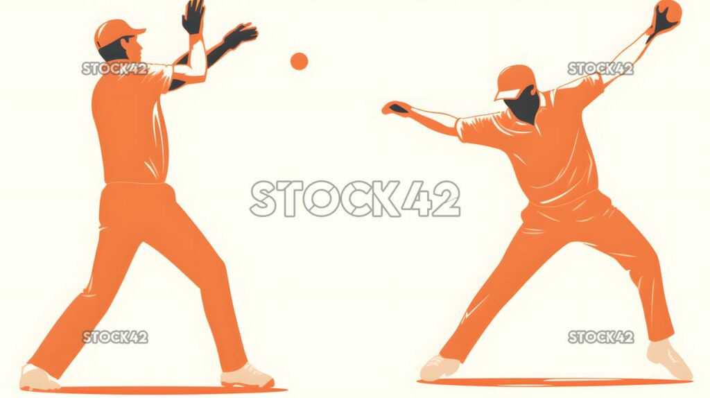 A bowler delivering a full ball to the batsman colors one