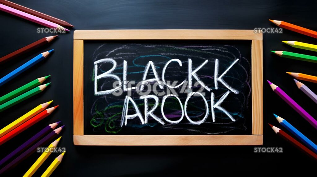 A chalkboard with the words Back to School written in col