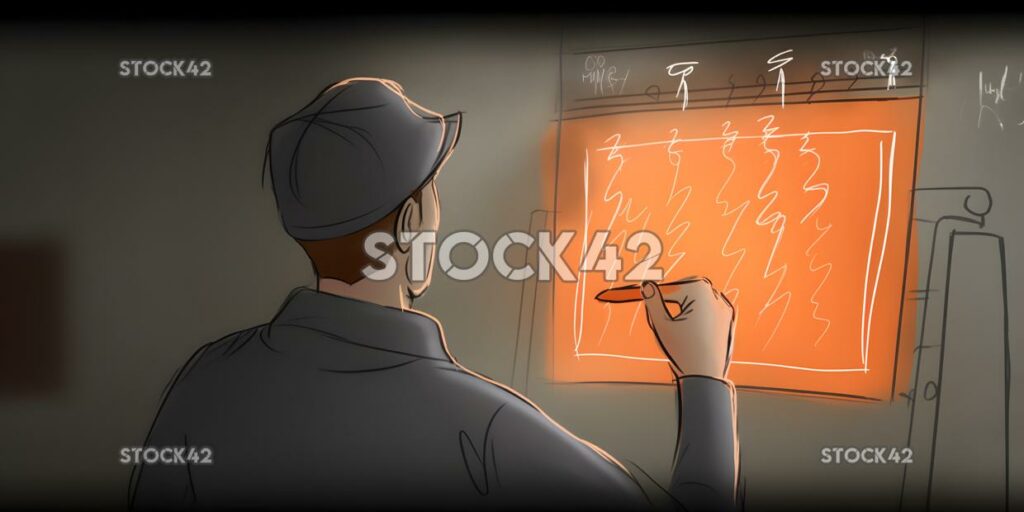 A coach drawing up a play on a whiteboard during a timeou