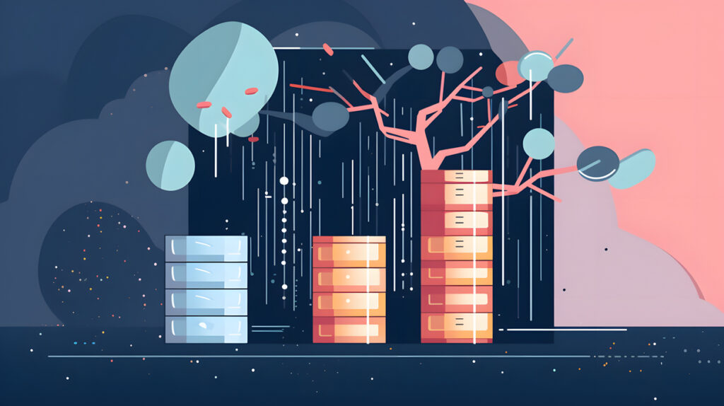 A database management system storing and processing struc two