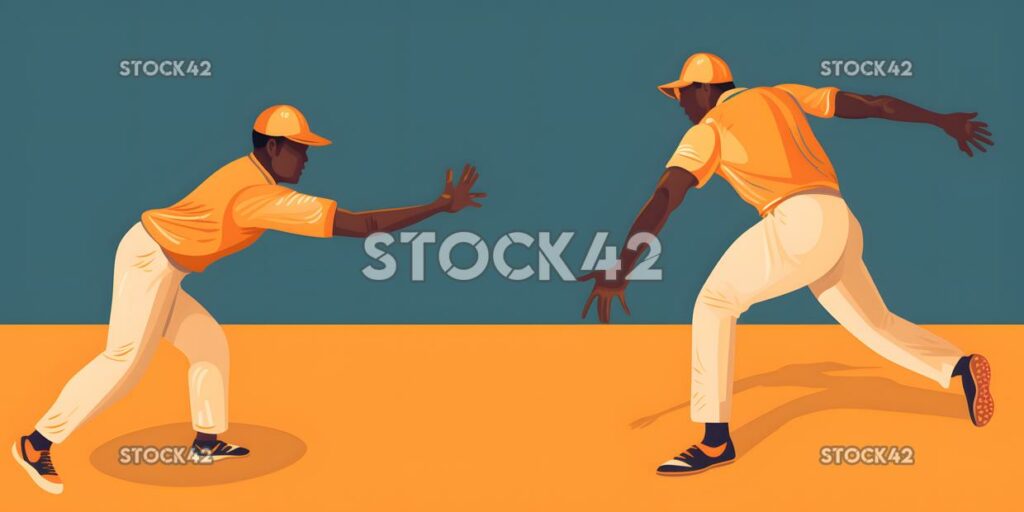 A fielder throwing the ball to the bowler after a fieldin