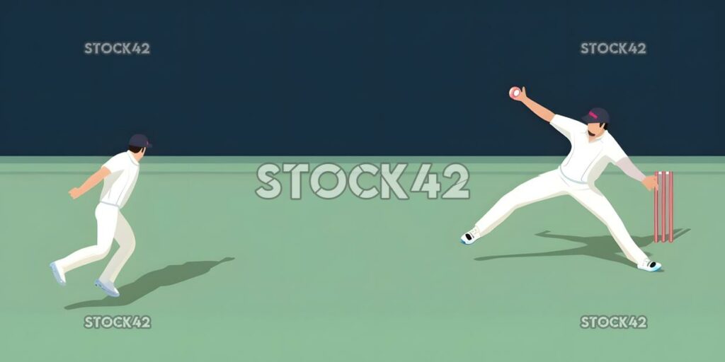 A fielder throwing the ball to the bowler after a fieldin three