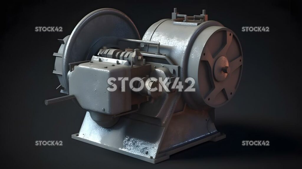 A large industrial grinder for grinding metal components  one