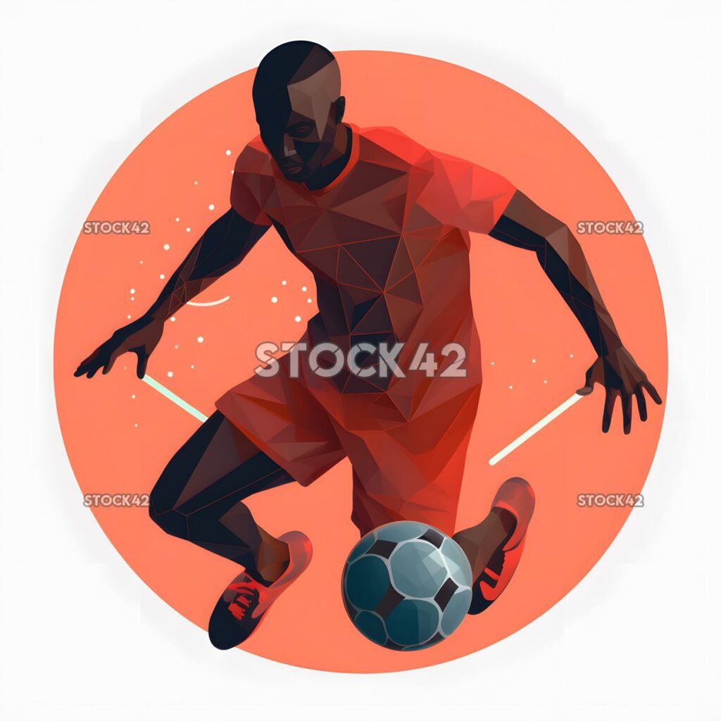 A player controlling the ball with their chest colors one