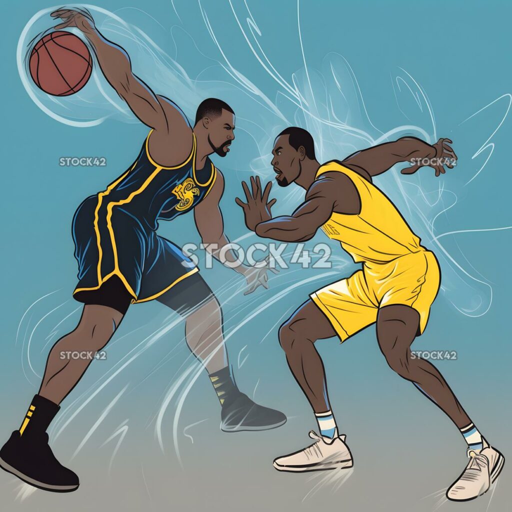 A player taking a charge sacrificing their body to draw a