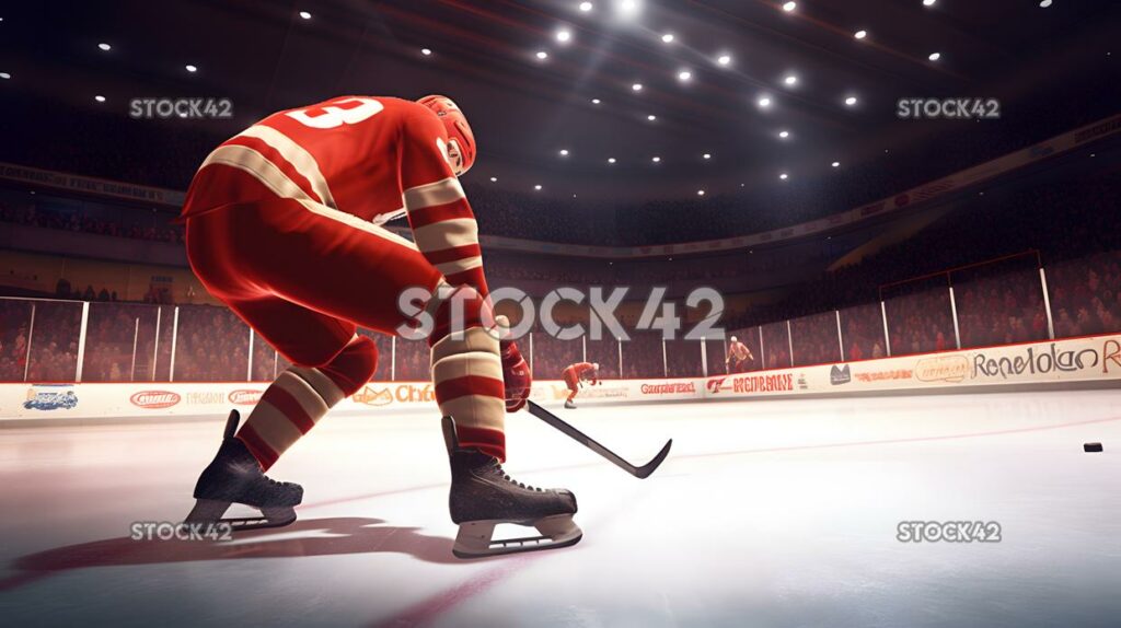 A player taking a penalty shot after being tripped on a b