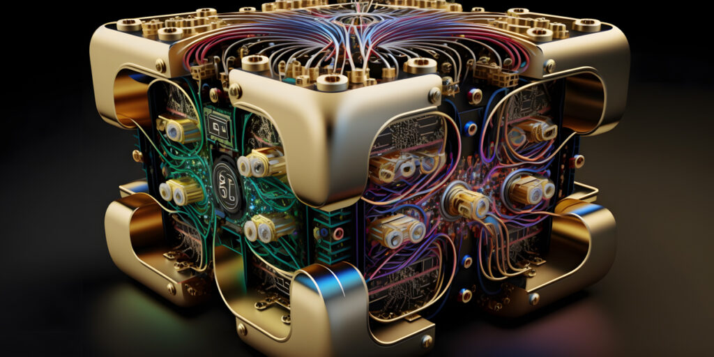 Ein Quantencomputerexperiment mit Quantenalgorithmen a