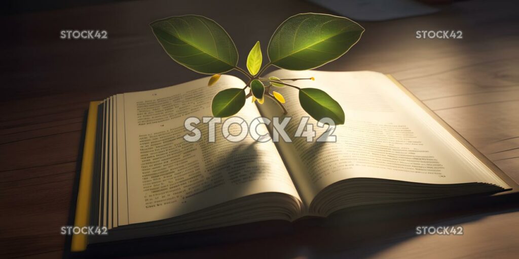 A science textbook open to a chapter on photosynthesis two