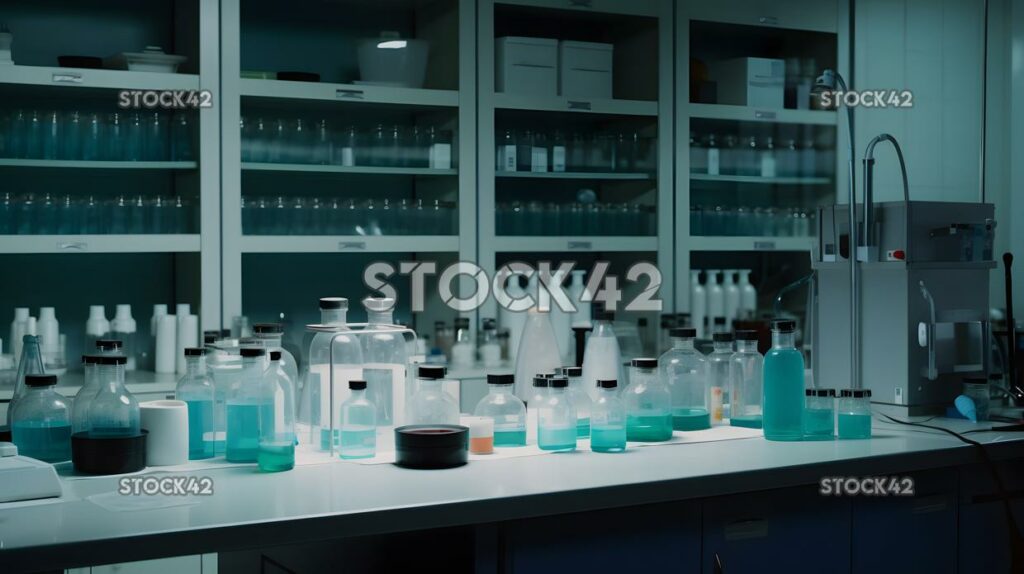 A shot of a university research laboratory with equipment one