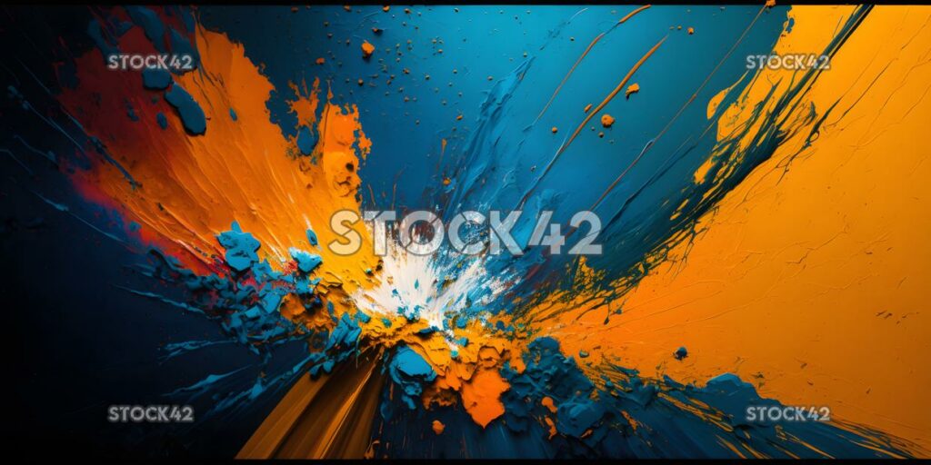 Abstract expressionism action painting color field textur