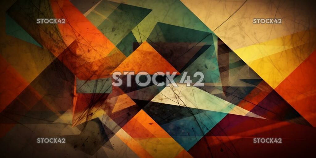 Abstract geometry shapes colors one