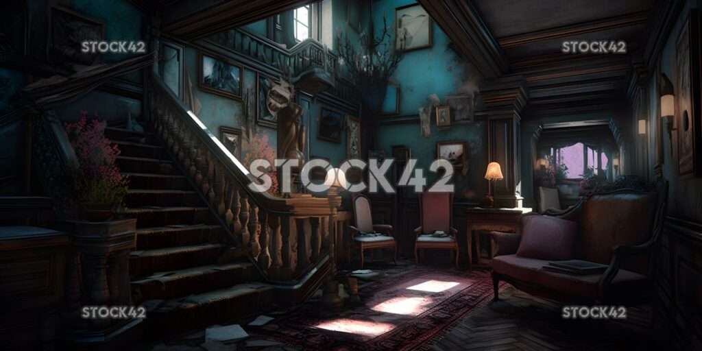 Adventure game set in a haunted mansion or asylum colors one