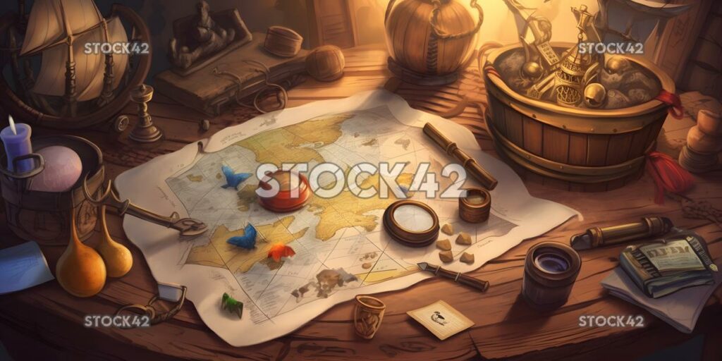 Adventure game with a pirate theme and hidden treasure two