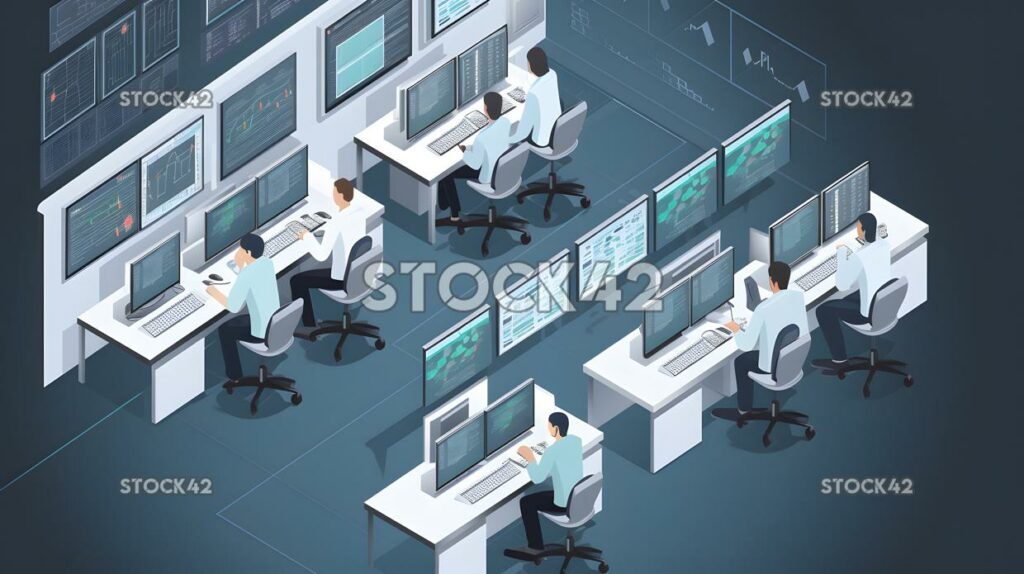 An IT operations team performing system administration an four