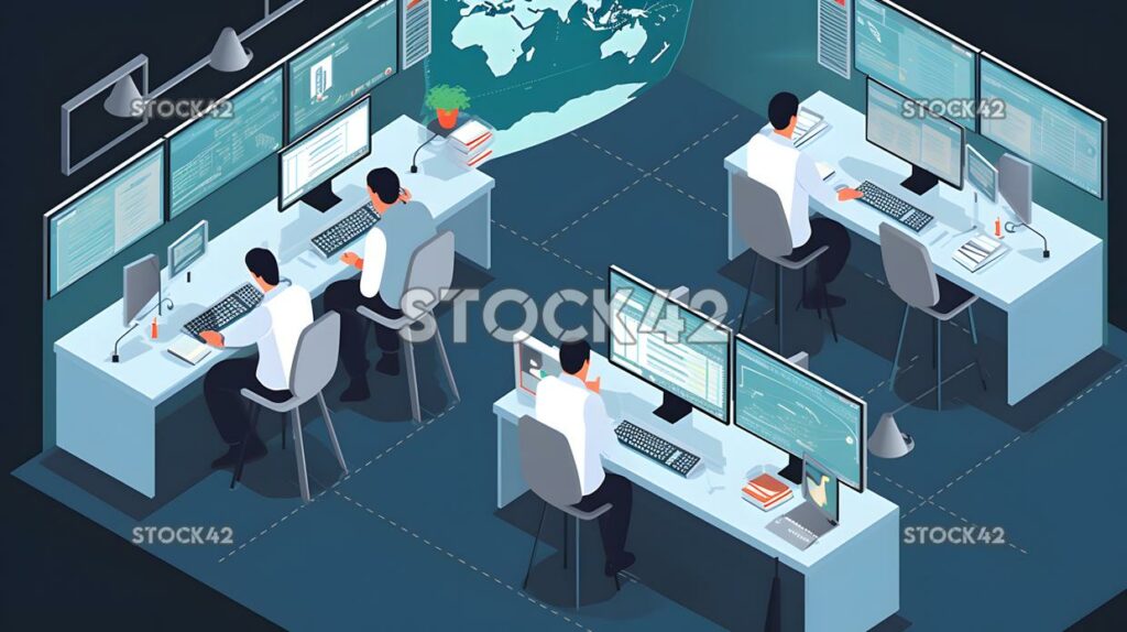 An IT operations team performing system administration an one