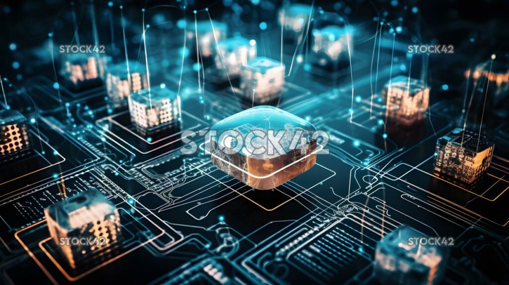 Un dispositivo IoT que se comunica con una plataforma en la nube recopila cuatro