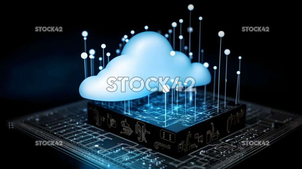 Un dispositivo IoT que se comunica con una plataforma en la nube recopila uno