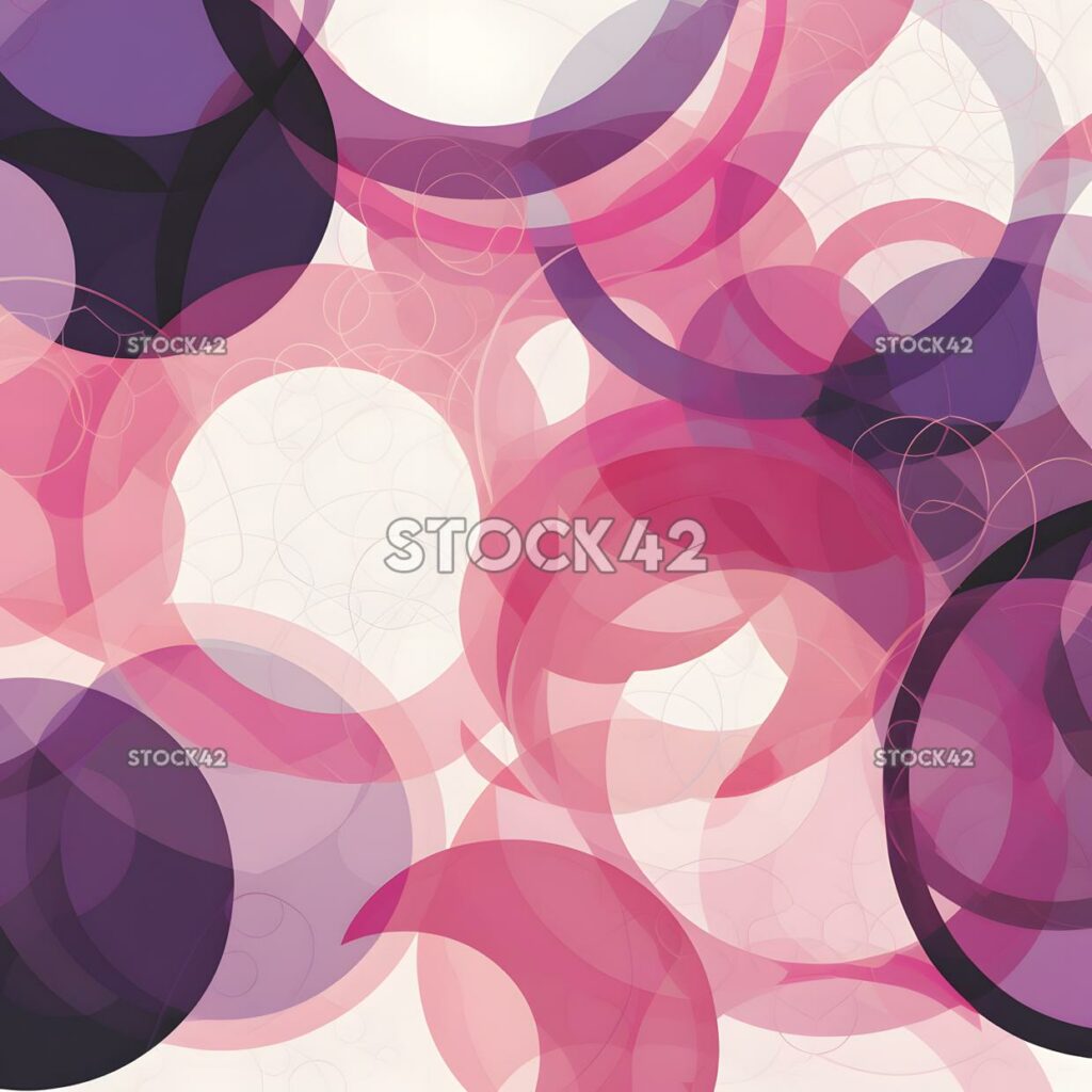 An abstract design of overlapping circles in shades of pu