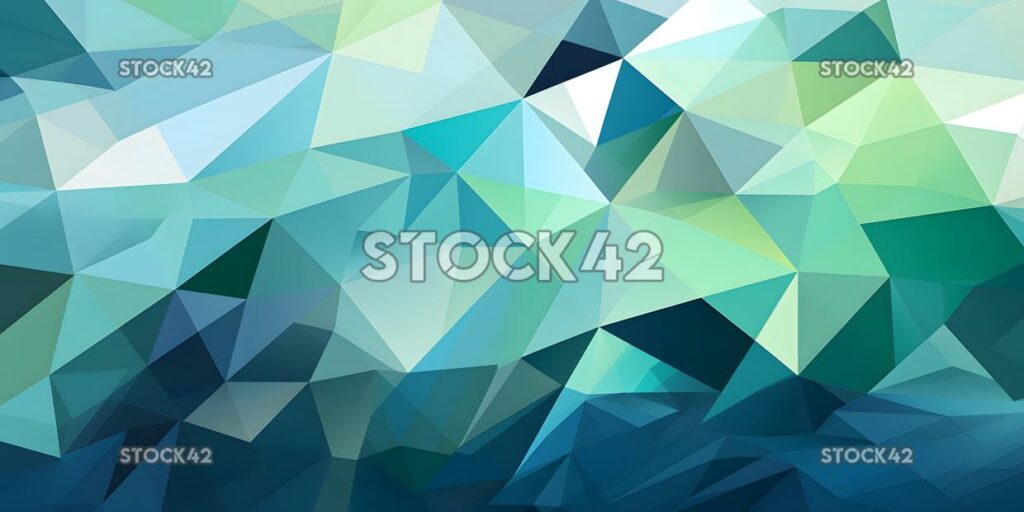 An abstract design with overlapping triangles in shades o