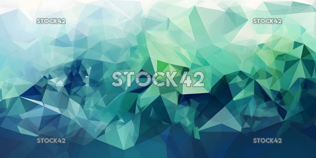 An abstract design with overlapping triangles in shades o two