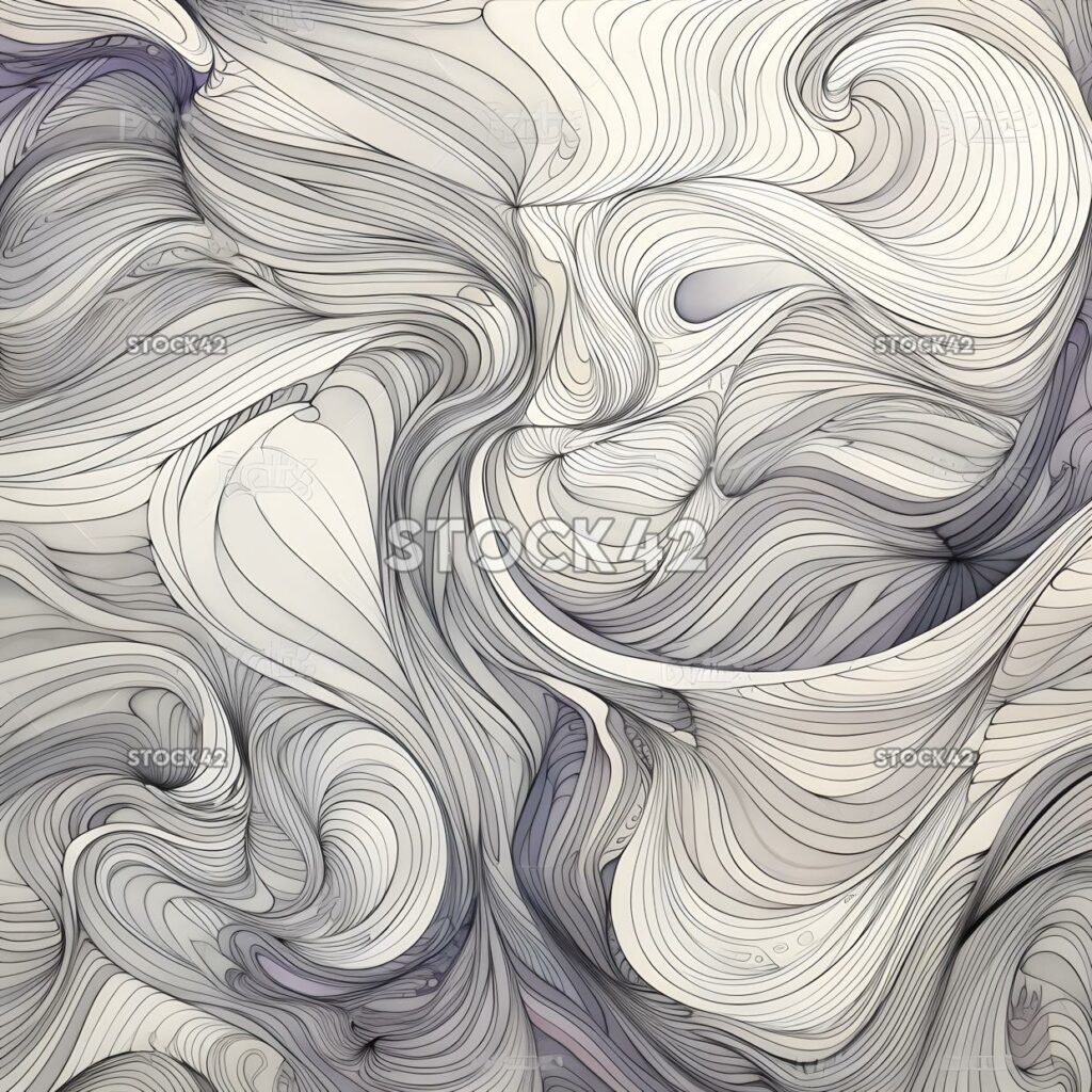 Un patrón abstracto de líneas y curvas fluidas