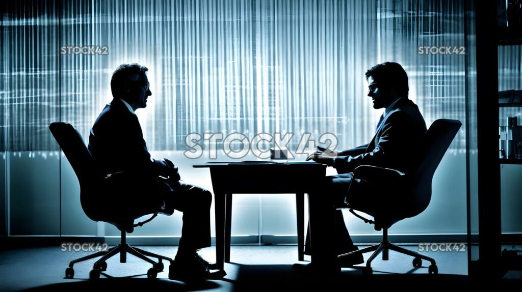 An entrepreneur meeting with a potential investor high co