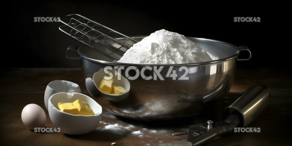 An industrial-sized mixing bowl with ingredients Hyper-re one