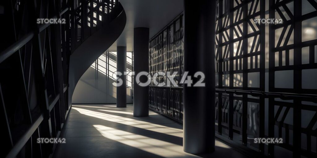 Architektur Linien Schatten Licht fünf