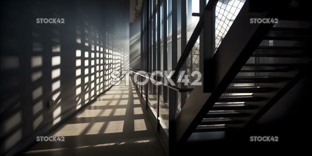 Architektur Linien Schatten Licht sieben