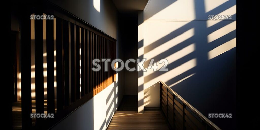 Architecture lines shadows light six