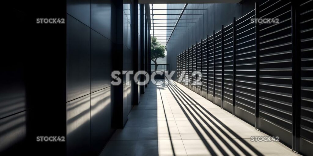 Architektur Linien Schatten Licht drei