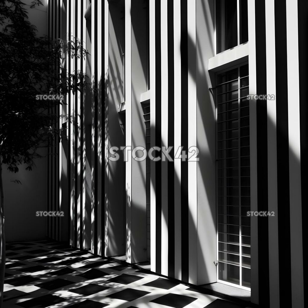 Black and white shades contrasts lines five