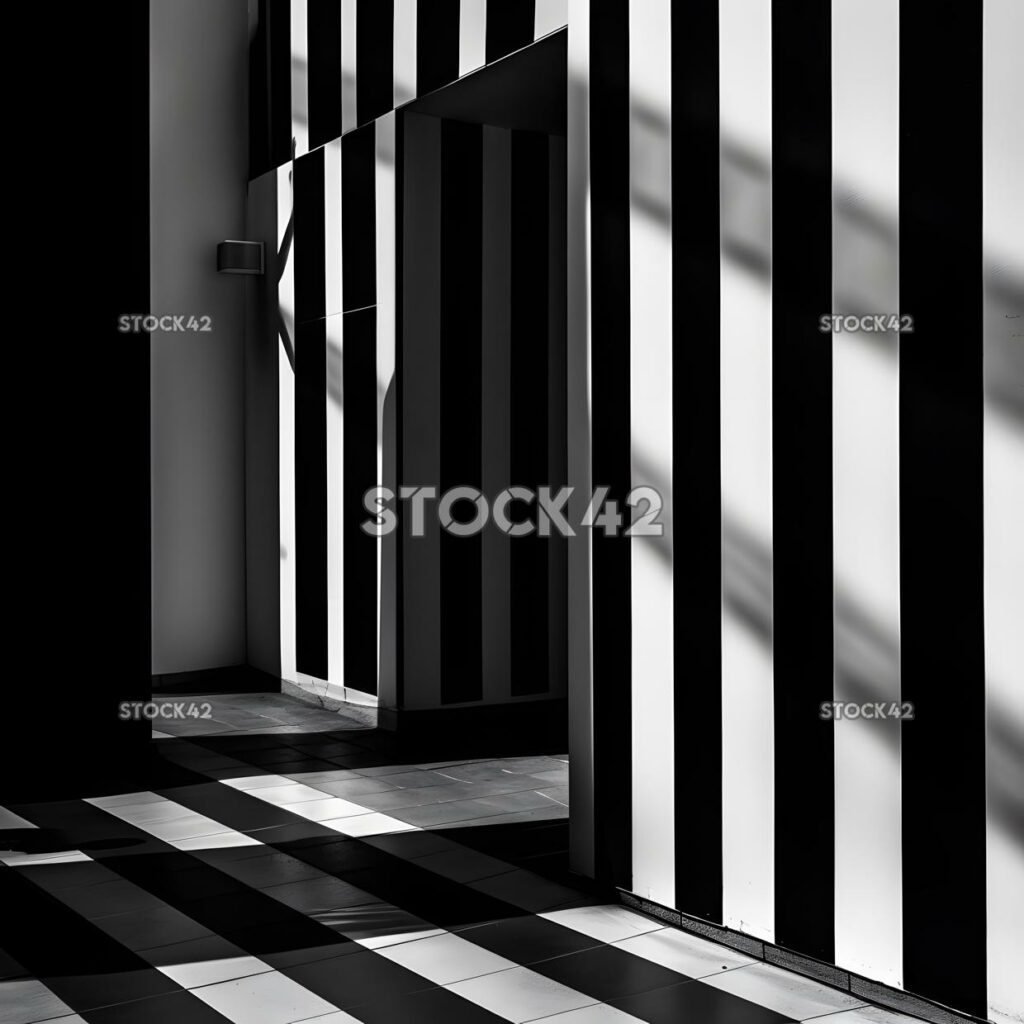 Black and white shades contrasts lines six