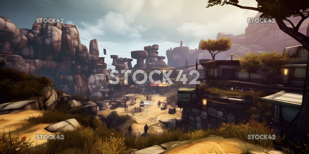 Borderlands 2 FPS RPG post-apocalyptic one