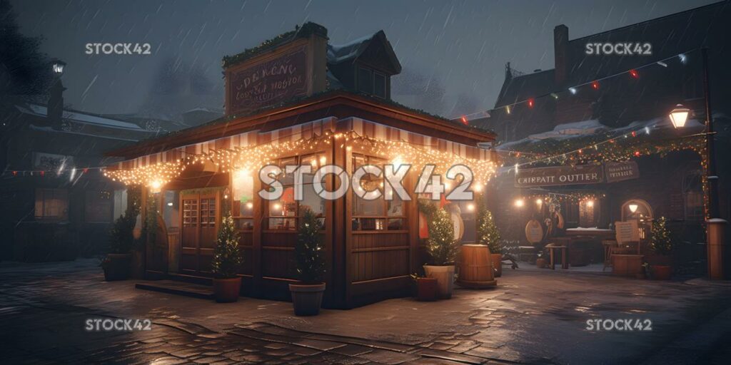 Christmas markets holiday treats festive lights cinematic two