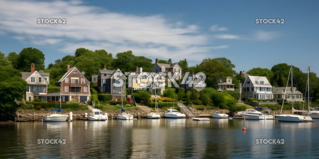 Coastal escape a peaceful coastal town with quaint houses three