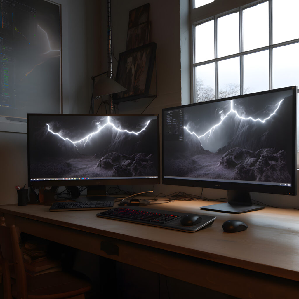 Configuring a dual-monitor setup Hyper-realistic textures