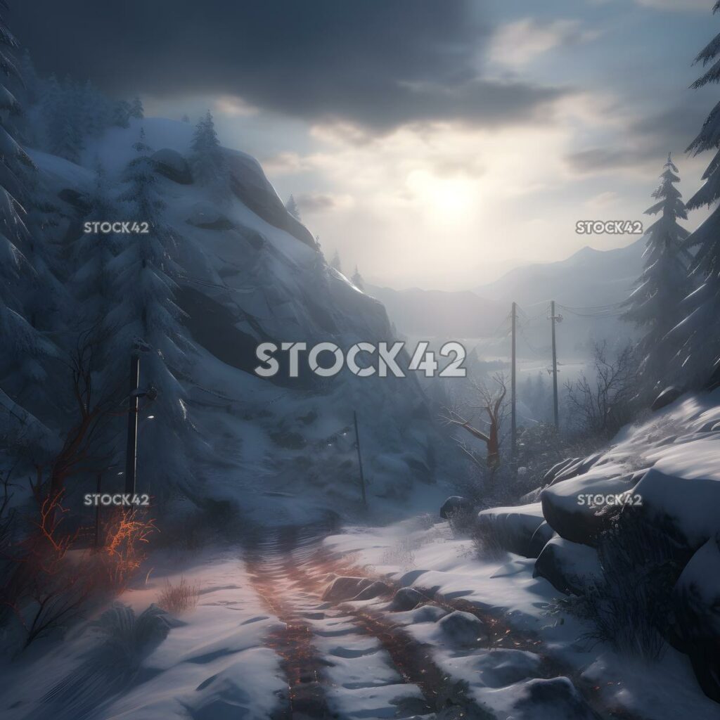 Console Gaming adventure game create a snow-covered lands three