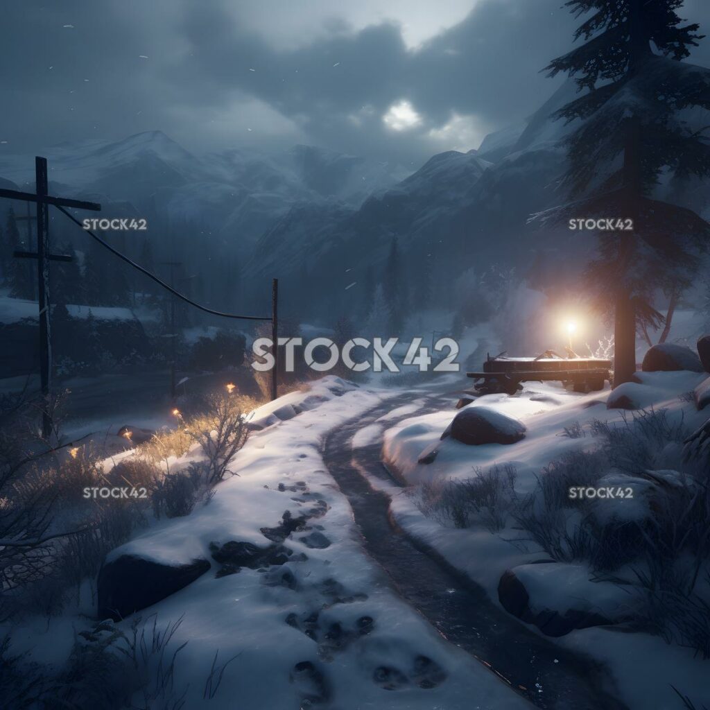 Console Gaming adventure game create a snow-covered lands two