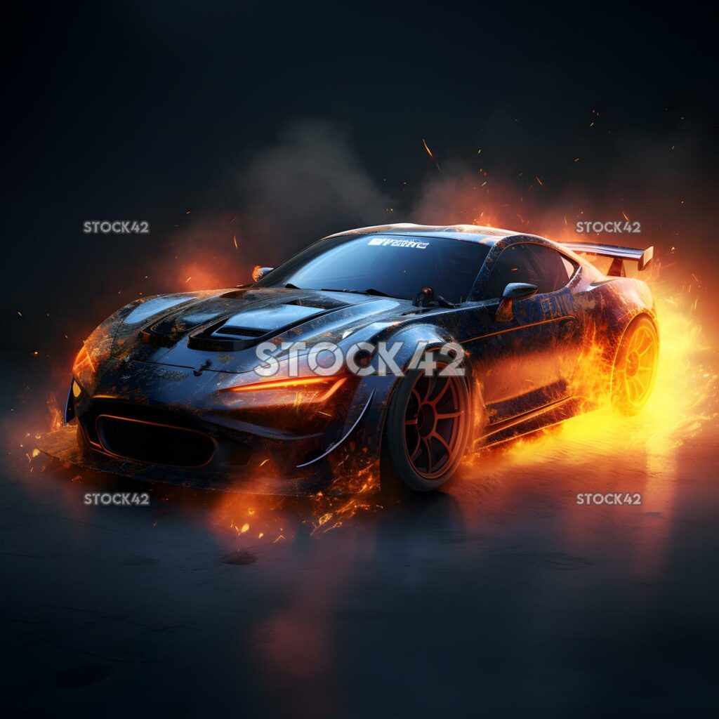 Console Gaming racing game design a custom car with flame one