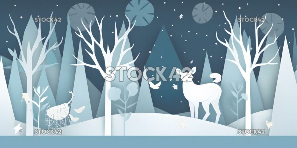 Create a poster for a winter wonderland-themed party two