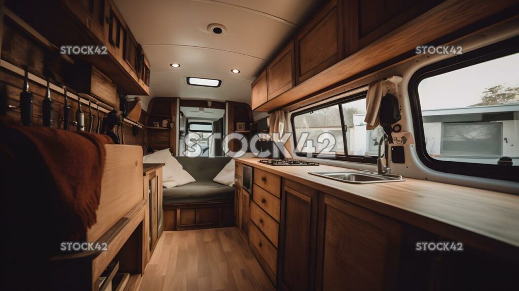 Custom van mobile home travel