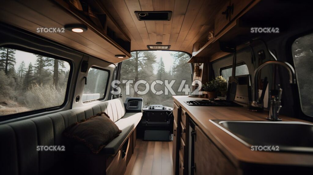 Custom van mobile home travel one