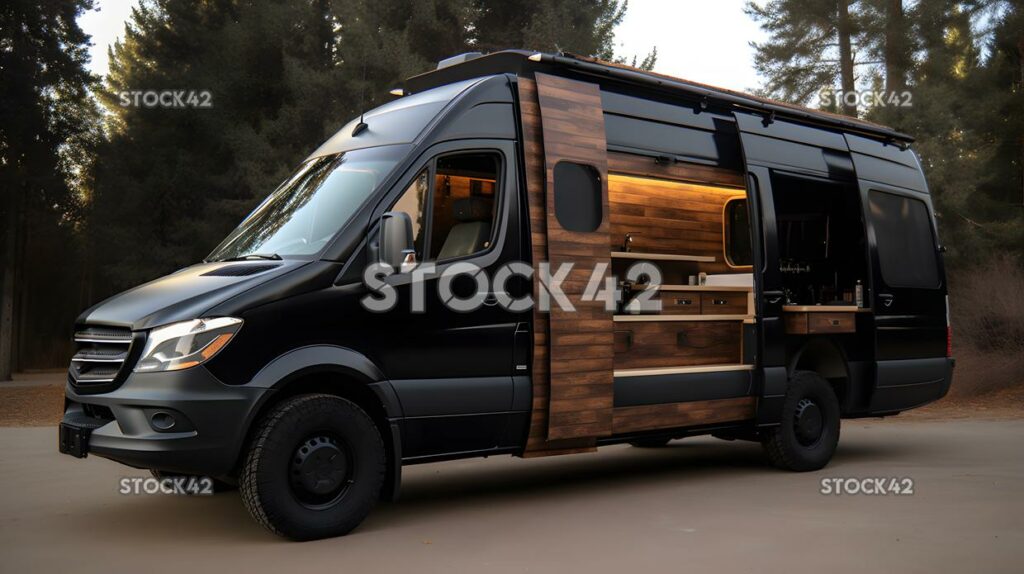 Custom van mobile home travel three