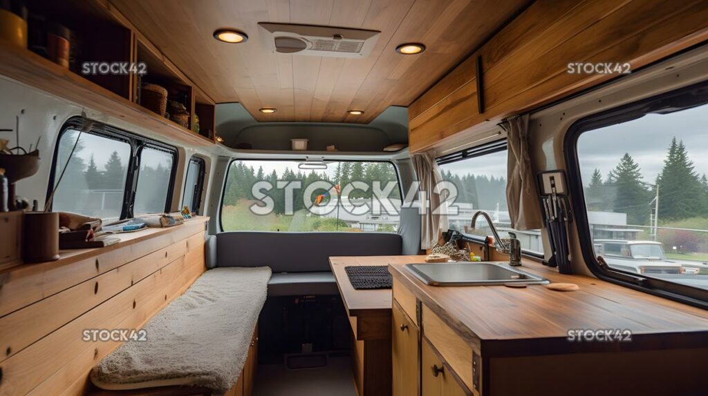 Custom van mobile home travel two