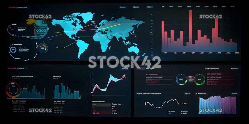 Datenvisualisierung, Dashboard, Diagramme, Grafiken, Geschäftsinformationen