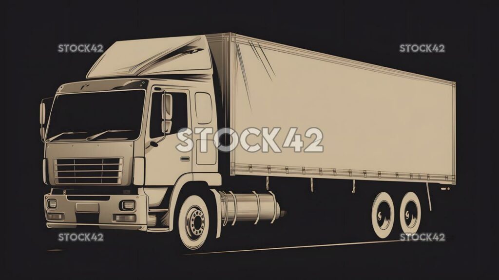 Delivery truck cargo logistics one