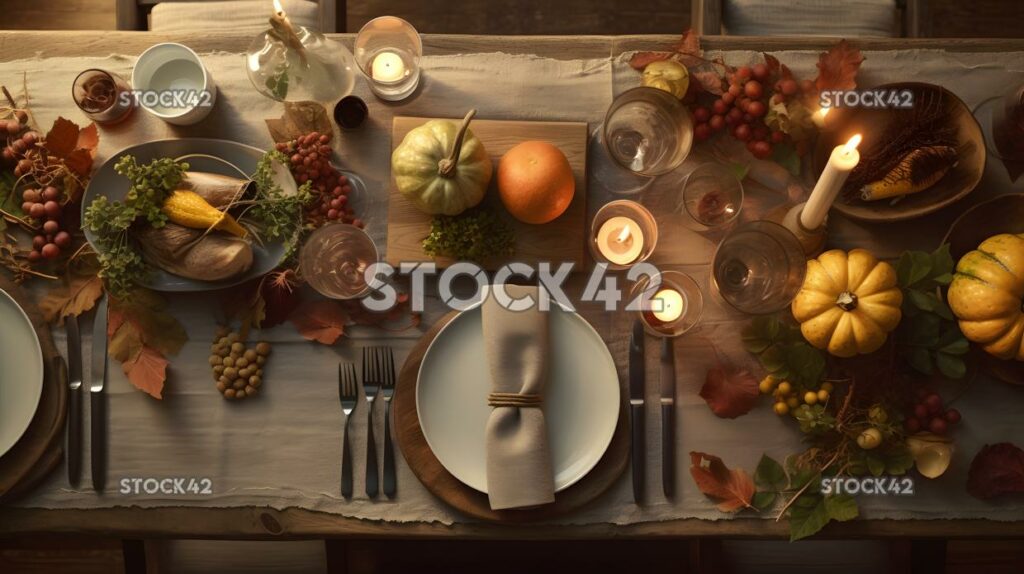 Entwerfen Sie ein Menü für eine Thanksgiving-Dinnerparty mit einem traditionellen