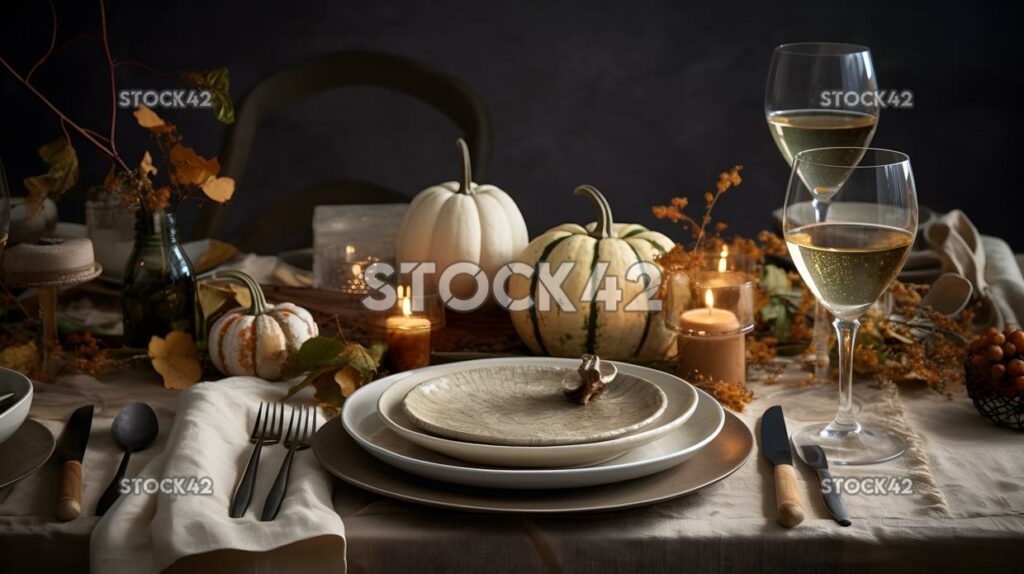 Entwerfen Sie ein Menü für eine Thanksgiving-Dinnerparty mit einem traditionellen Menü